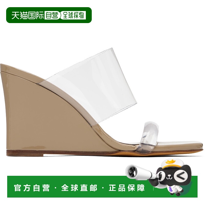 1h可退 潮奢 Maryam Nassir Zadeh 女士 驼色 Olympia 凉鞋 046