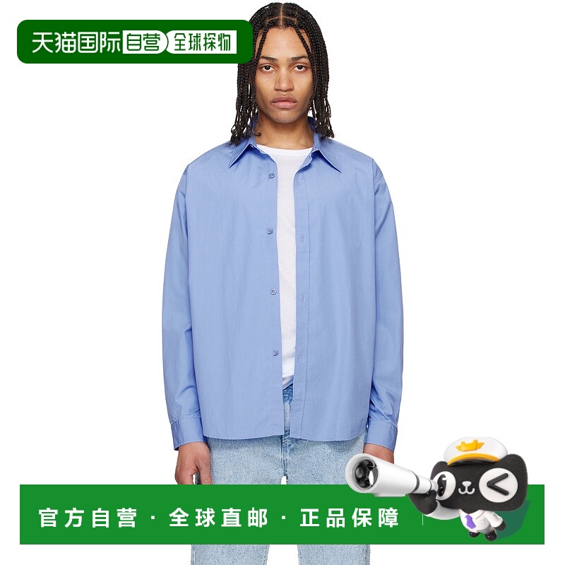 1h可退 潮奢 Mfpen 男士 蓝色 Evening 衬衫 M125005