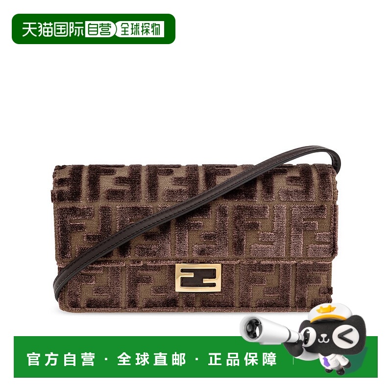 1h可退 FENDI 女士单肩包 8M0498AT14F0L1BCHOCOLATE AW2025