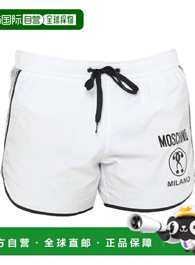 1h可退 潮奢 Moschino 莫斯奇诺 男士 泳裤 white白色 舒适时尚