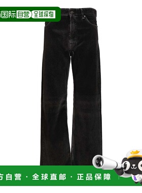 FENDI 男士休闲裤 FLP302AVY5F0TY6 SS2026 黑色 腰带环牛仔裤