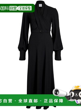 PATOU 女士连衣裙 DR1450193999B AW2024 黑色 Draped Maxi Day D