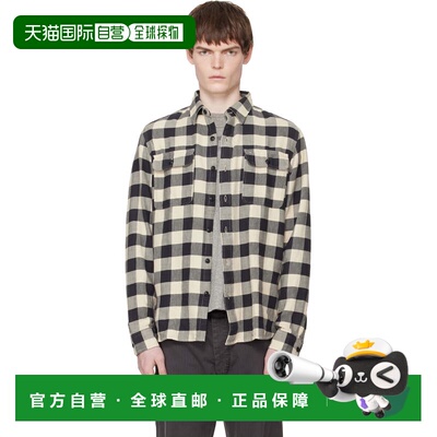 ralph lauren rrl 拉夫 劳伦RRL 男士 黑色 & 灰白色 Buffalo Che