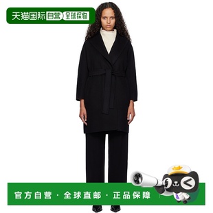 麦斯玛拉 女士 黑色 1h可退 大衣 MaxMara Messi 2429016121 潮奢