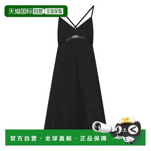 SS2024 黑色 Midi SACAI with 2407210001 dress thin 女士连衣裙