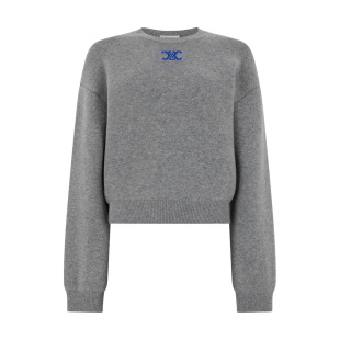 SS2026 RY0M40X7310DU 女士卫衣 crop Gray melange 灰色 CELINE