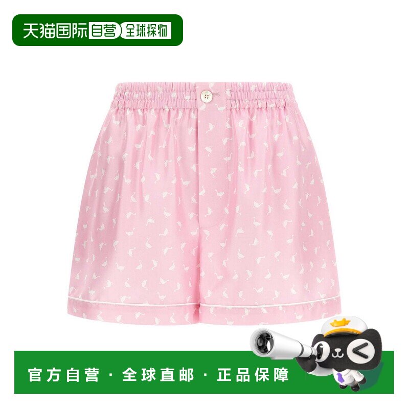 MOSCHINO 女士短裤 033505180084 SS2026 浅棕色 Pleated Shorts图片