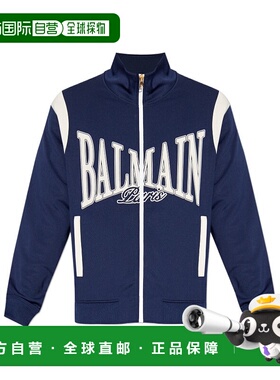 BALMAIN 男士针织衫 FH0TFA85BD29SPV AW2025 蓝色 Sweatshirt wi