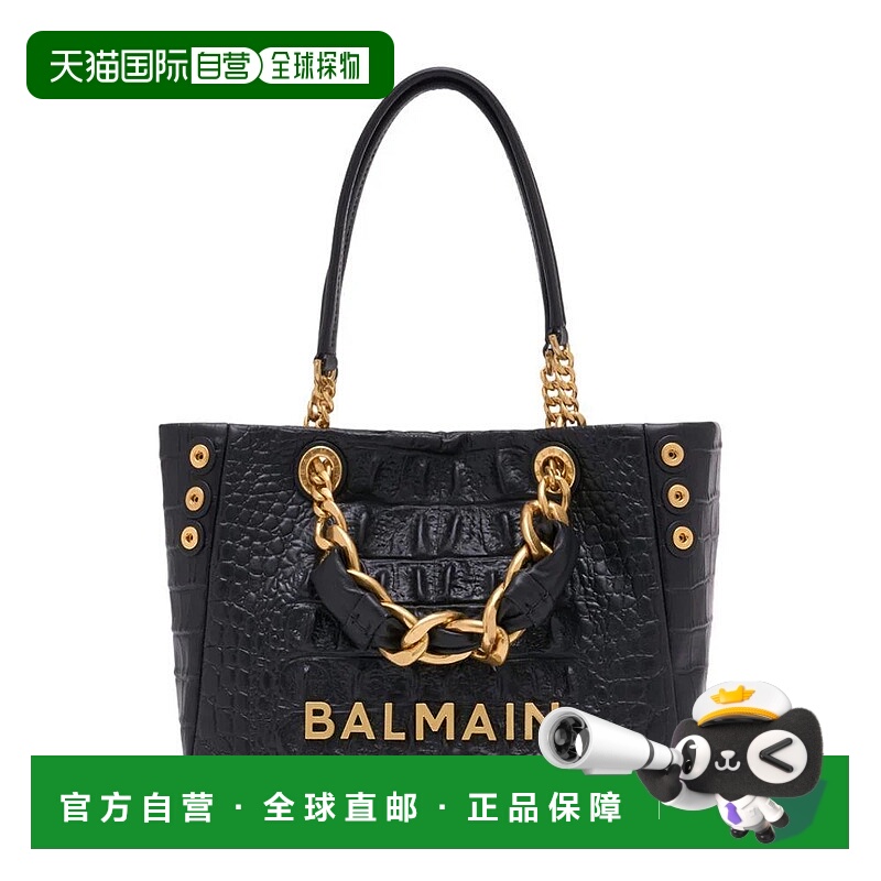 1h可退 BALMAIN 女士手提包 FN0FD871LOBC AW2025 黑色 Balmain 1