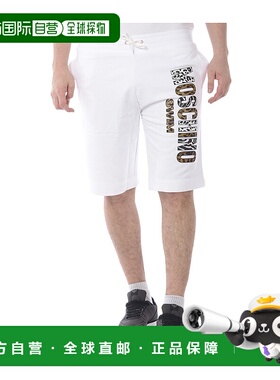 1h可退 MOSCHINO 男士短裤 V420323211 SS2022 白色 抽绳短裤