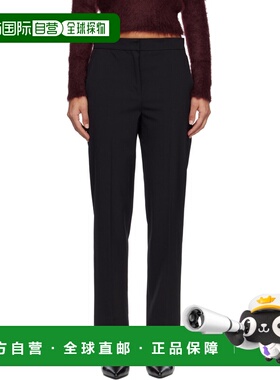 1h可退 潮奢 MaxMara 麦斯玛拉 女士 黑色 Malika 长裤 252913604