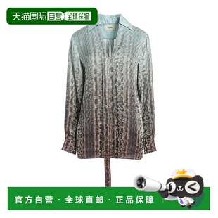 芬迪 女士 真丝上衣 1h可退 舒适时尚 Fendi green绿色 潮奢