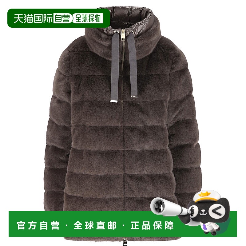 1h可退 HERNO 女士外套 PI002123D126309480 AW2025 灰色 拉链连