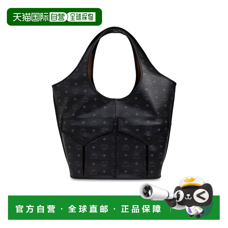 1h可退 MCM 女士手提包 MWPEATA020BK SS2026 黑色 Shopper bag