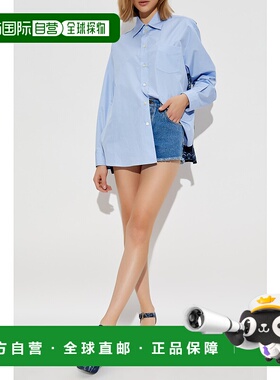 1h可退 ETRO 女士牛仔裤 WRNG0001AD239S9000 SS2025 蓝色 腰带环