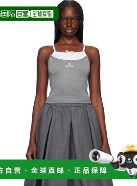 1h可退 潮奢 SHUSHU TONG 女士 灰色 Patchwork Knit Sling 吊带