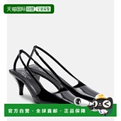 潮奢 皮质露跟浅口鞋 Gucci 1h可退 古驰 女士 black黑色 舒适时