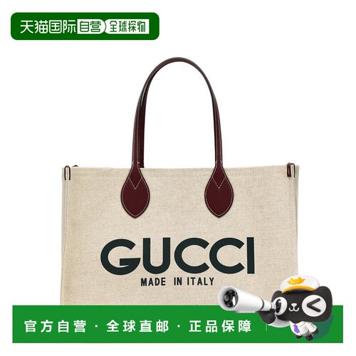 GUCCI 女士手提包 772177FACUL8574 AW2025 白色 Ivory canvas sh