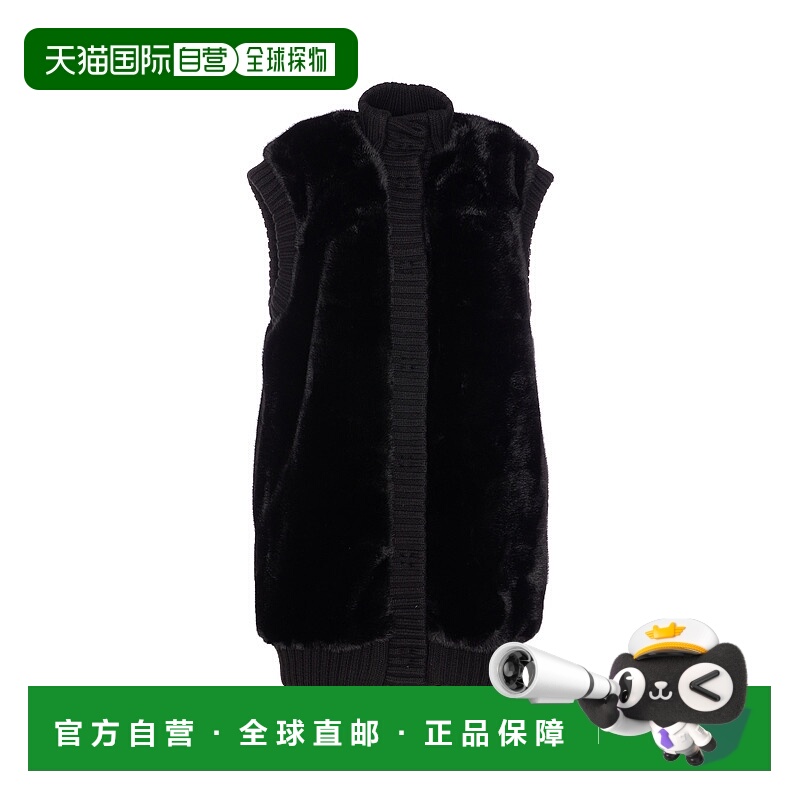 1h可退 PINKO 女士马甲 105402A2PIZ99 AW2025 黑色 Genovese Fau