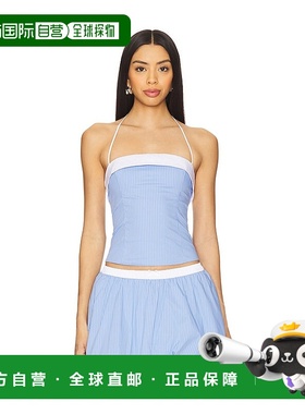 1h可退 潮奢 NIA 女士 樱桃红上衣 NT1849 blue蓝色 舒适时尚背心