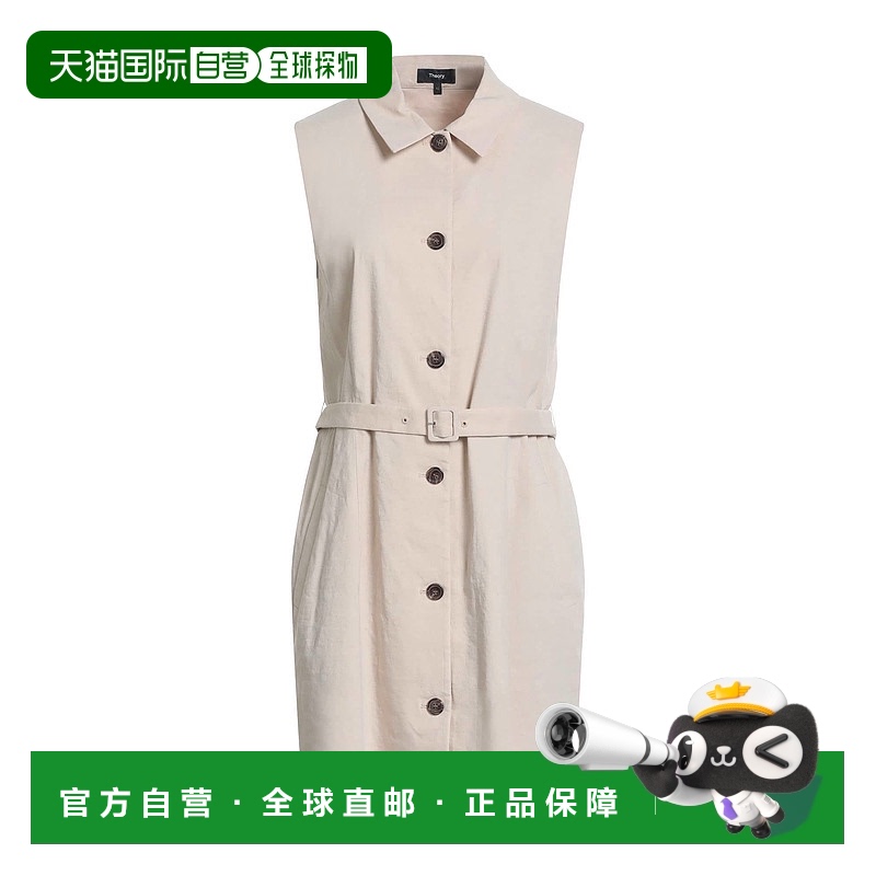 1h可退 潮奢 THEORY 希尔瑞 女士 式连衣裙 beige米色 舒适时尚