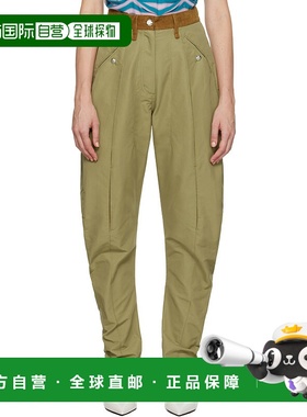 1h可退 潮奢 kiko kostadinov 女士 卡其色 Chasseur 长裤 KKWAW2
