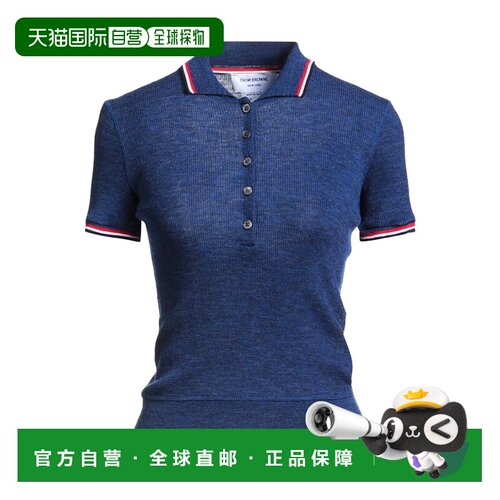 Thom Browne 汤姆 布朗 女士 Polo衫 blue蓝色 舒适时尚