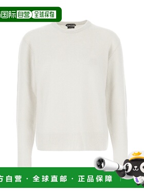 1h可退 潮奢 Tom Ford 汤姆 福特 男士 浅灰色羊绒混纺毛衣 KCL04