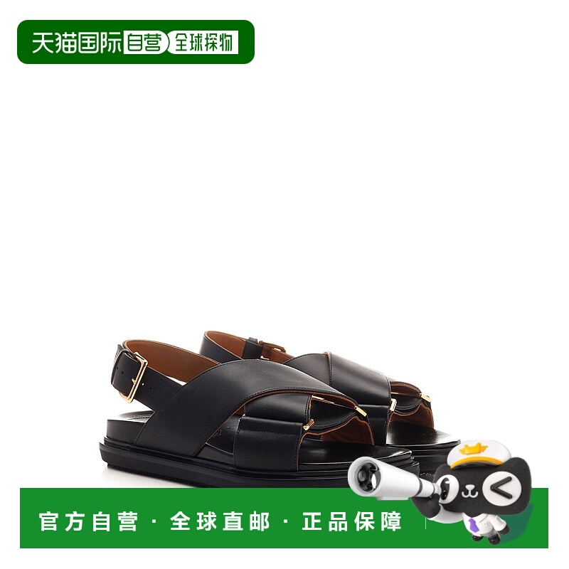 1h可退 MARNI 女士凉鞋 FBMS015701P361400N99 CO 黑色 