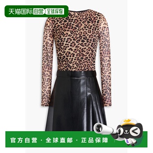 潮奢 女士 ALICE&OLIVIA 奥利维亚 豹纹弹力薄纱 爱丽丝 1h可退