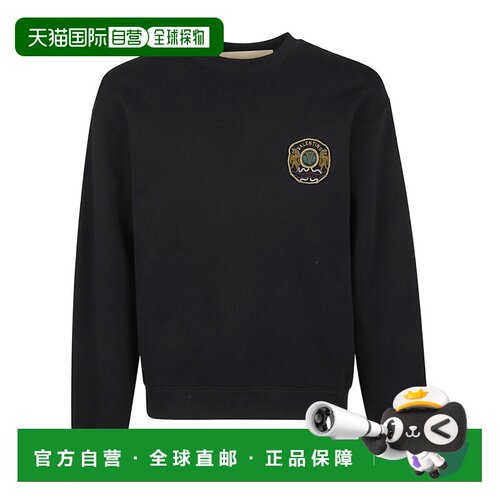 VALENTINO 男士卫衣 VMF29NBAY0NO SS2026 黑色 圆领长袖卫衣
