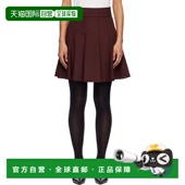 潮奢 短裙 MaxMara 女士 1h可退 Brava 麦斯玛拉 酒红色 25211065