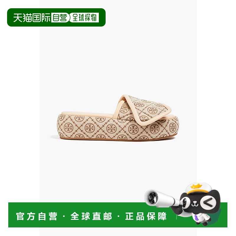 1h可退 潮奢 Tory Burch 托里 伯奇 女士 提花防水台凉鞋 8767696