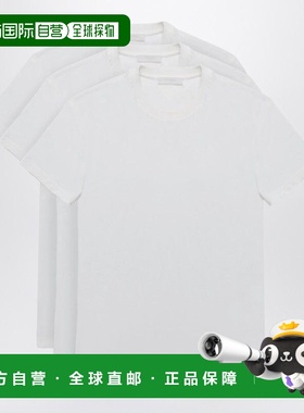 PRADA 男士T恤 UJM49211CDF0009 AW2024 白色 T-SHIRT