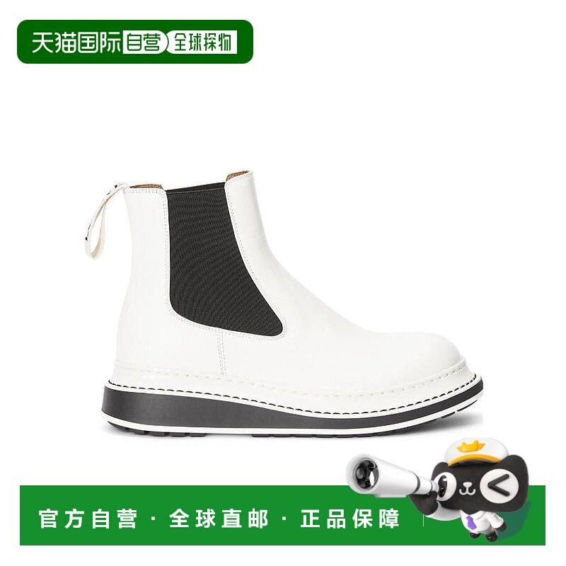 1h可退 LOEWE 男士靴子 M816S05X162100 SS2023 白色 logo切尔西