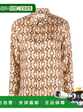 奢淘 Celine 真丝多色印花衬衫 女 2C008067I.长袖