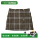 女士 1h可退 burberry 半身裙格纹a字裙