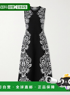 1h可退 潮奢 ULLA JOHNSON 女士 Liana 提花针织中长连衣裙 PS260