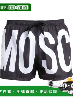 1h可退 潮奢 Moschino 莫斯奇诺 男士 泳裤 black黑色 舒适时尚