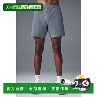 alo yoga 纯色松紧运动网球休闲短裤 男款m6131r