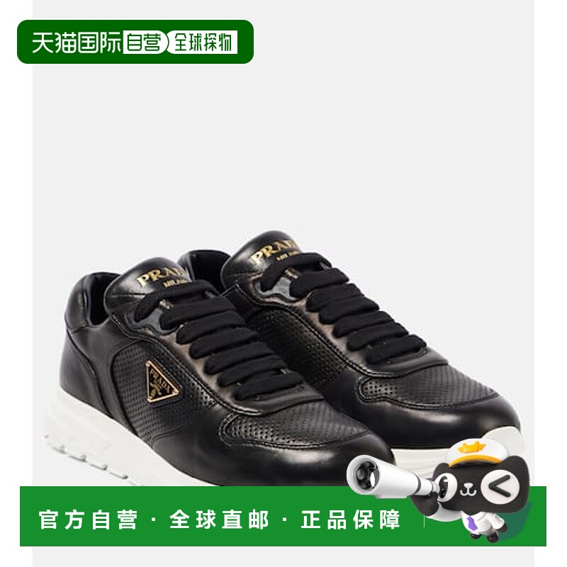 1h可退 潮奢 Prada 普拉达 女士 徽标皮质运动鞋