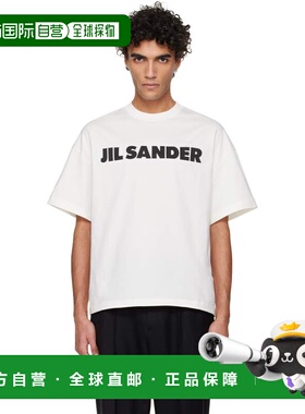 1h可退 潮奢 Jil Sander 吉尔 桑达 男士 白色徽标 T 恤 J22GC022