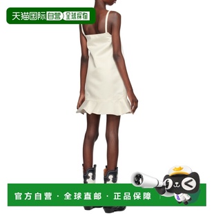 白色 GANNI AW2024 F9565135 迷你肩带连衣裙 女士连衣裙
