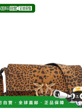 PINKO 女士手提包 106243A32AM35Q AW2025 花色 Leopard Suede Sl