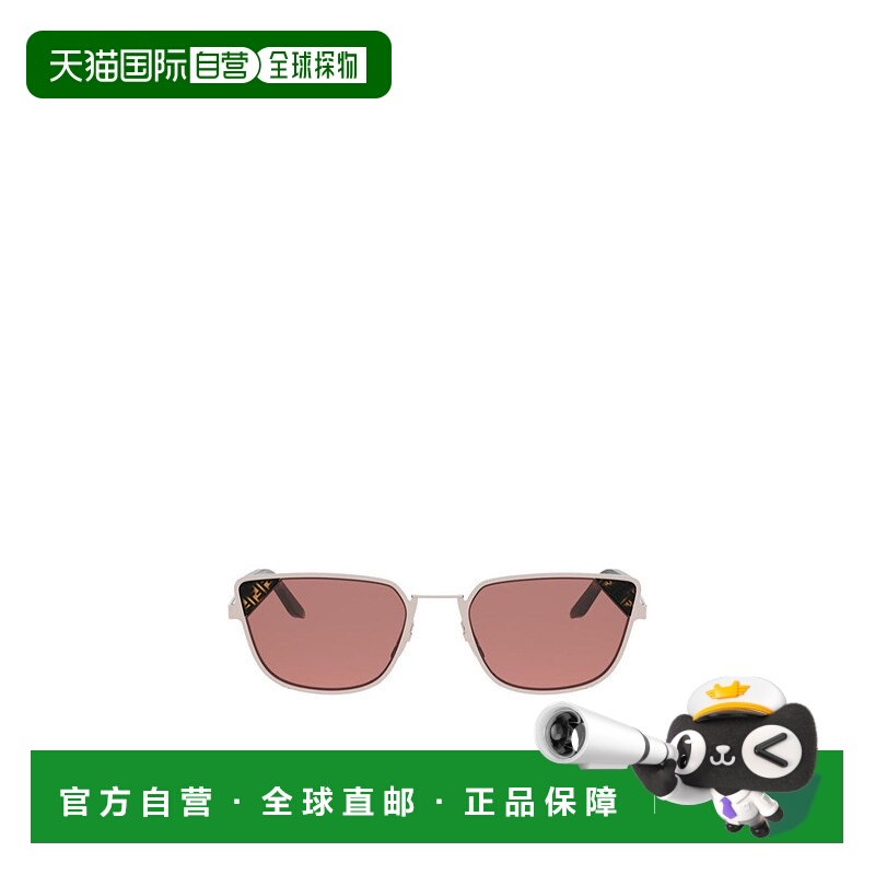 1h可退 FENDI 男士眼镜 FE40188U28Y AW2025 粉红色 方框太阳镜