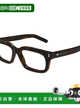 GUCCI 女士眼镜 GG1711S002 SS2025 黑色 矩形平光镜