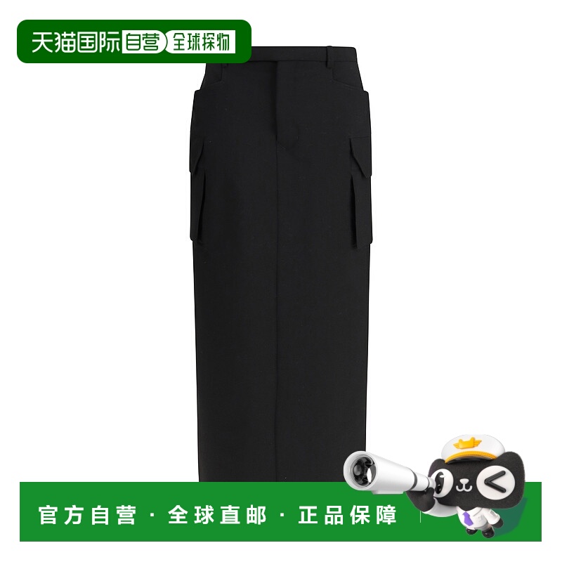 1h可退 潮奢 rick owens 瑞克 欧文斯 女士 工装中长半身裙 RP02E