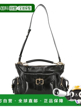 CHLOÉ 女士单肩包 C24AS533N83001 AW2025 黑色 LEATHER CAMERA B