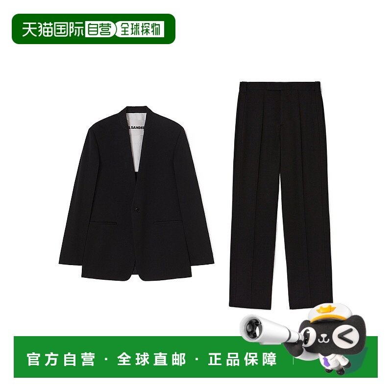 JIL SANDER 男士休闲套装 J23FT0002J40021001 CO 黑色外套裤子