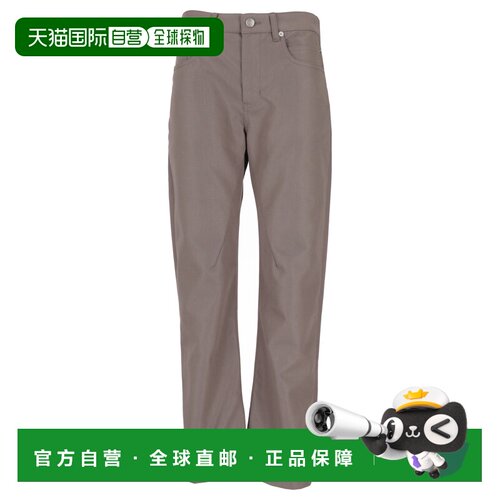 RICK OWENS 女士休闲裤 SS2026 RP01F6324CDU34灰色直筒裤